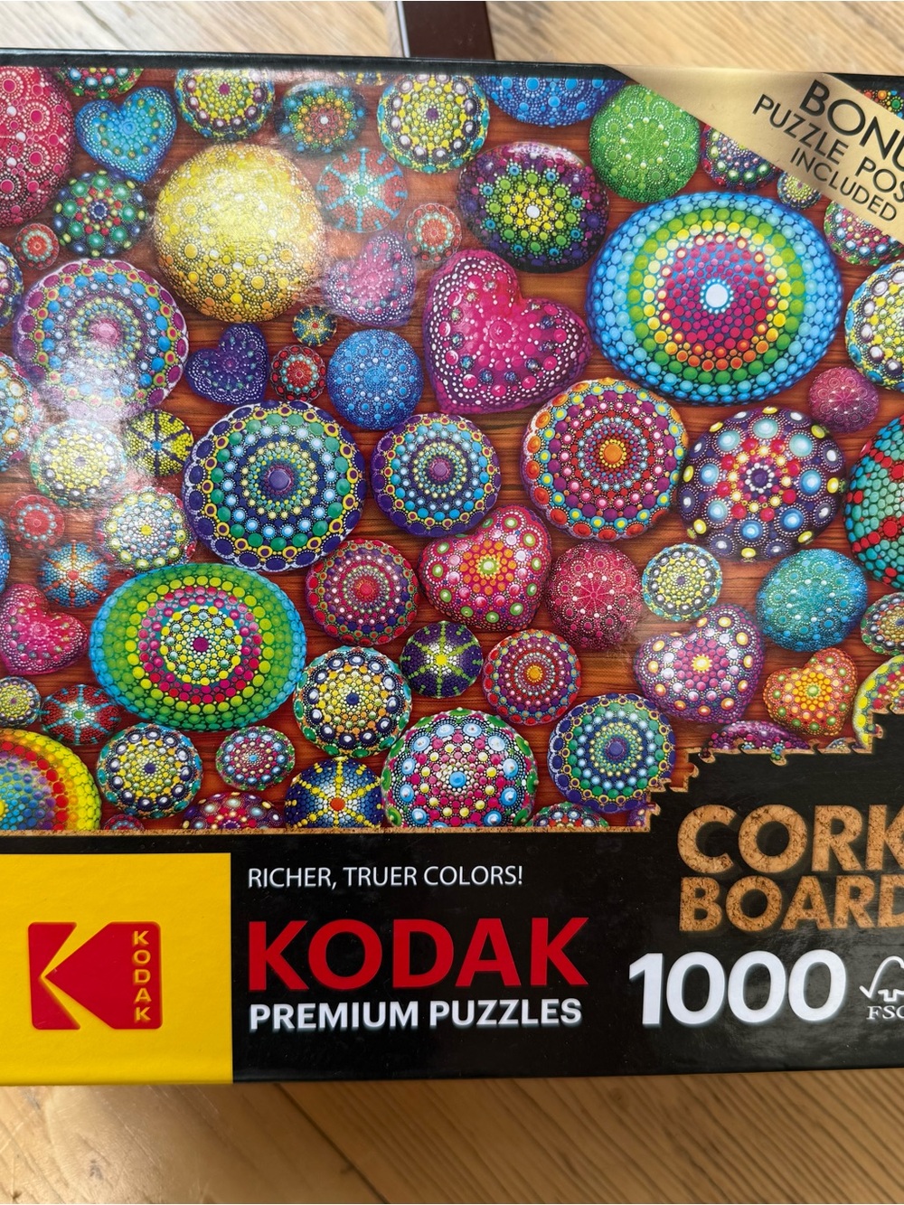 1000 piece Kodak Colorful Dot-Mandala Stone Puzzle